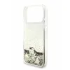 Guess для iPhone 17 Pro Max чехол Liquid Glitter Charms Hard Gold