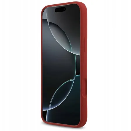 Guess для iPhone 17 Pro Max чехол Liquid silicone Gold metal logo & Camera Hard Magenta (MagSafe)